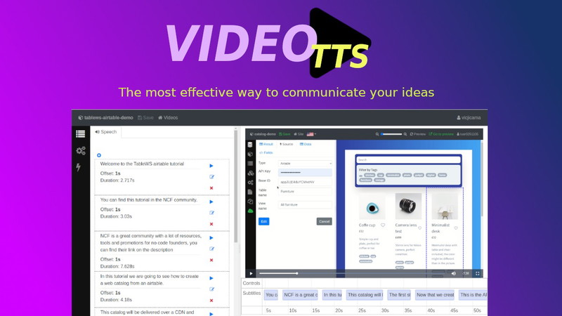 VideoTTS - Add Subtitles + Speech + Background Music to a Video in 5 Min