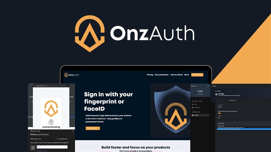 OnzAuth - Add Fingerprint and FaceID Login in Minutes