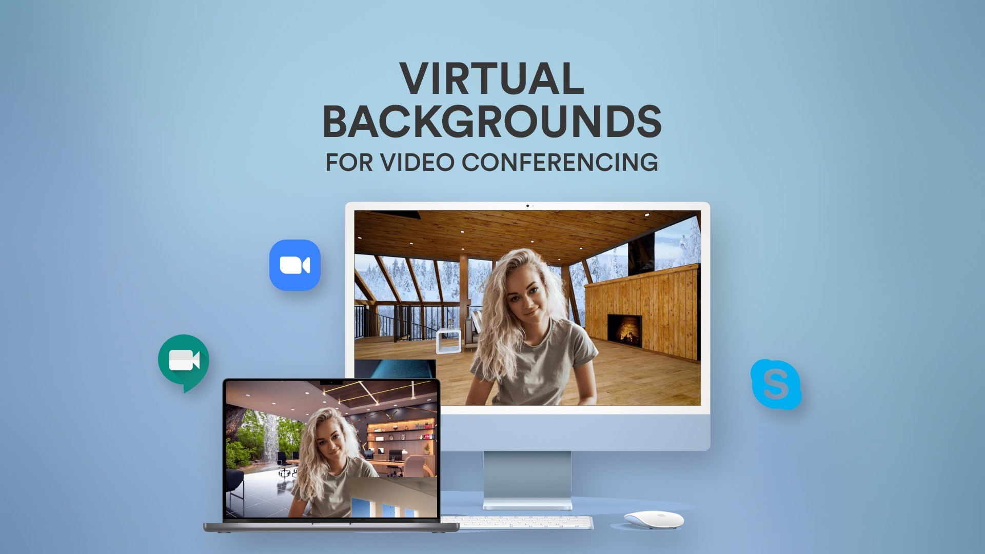 free virtual background for video conferencing