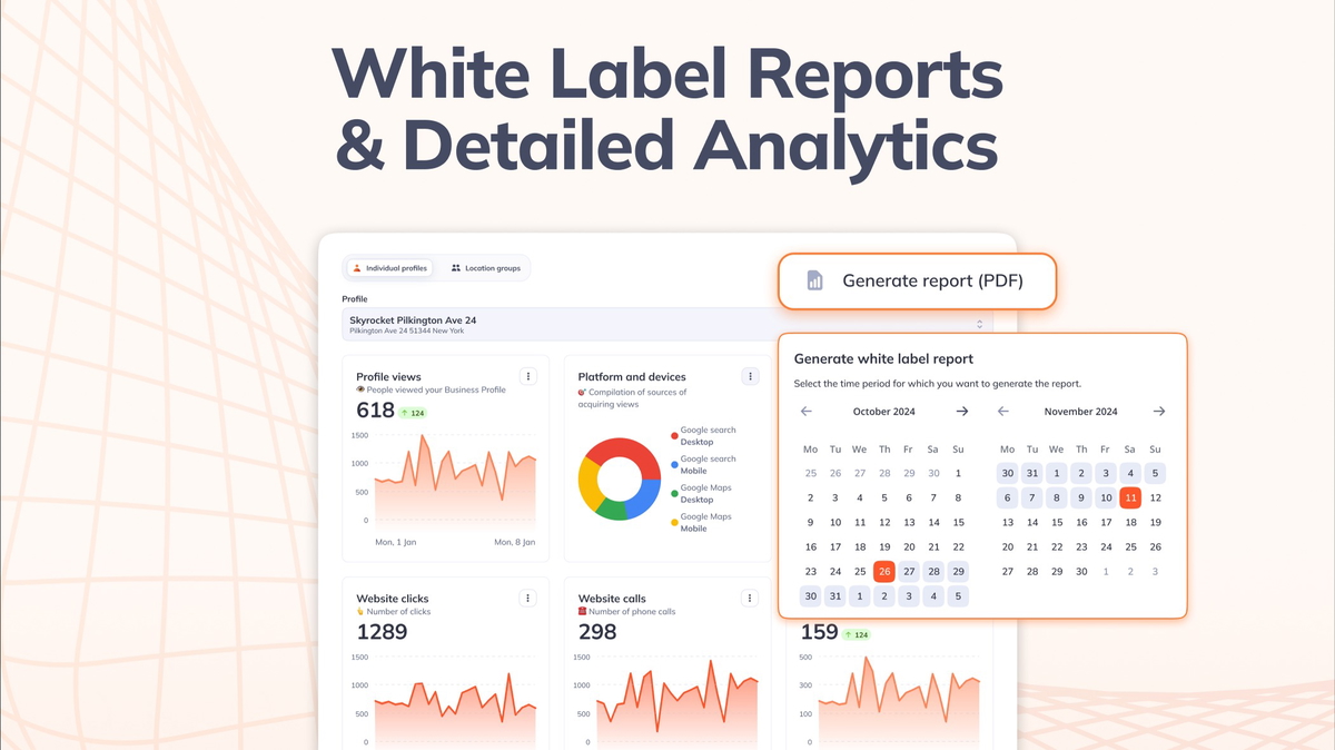 Professional, branded reports