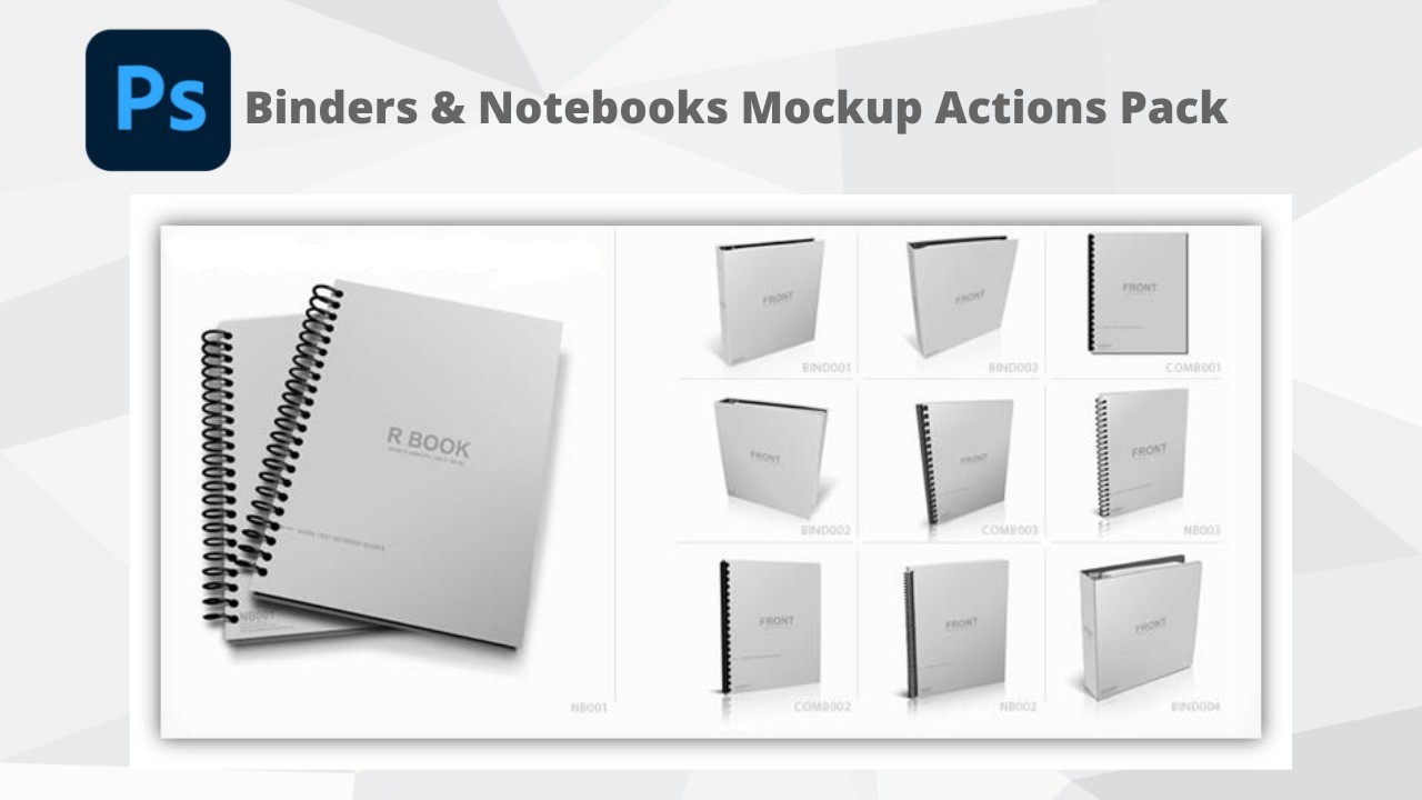 AppSumo Deal for Binders and Notebooks Mockup Actions Pack