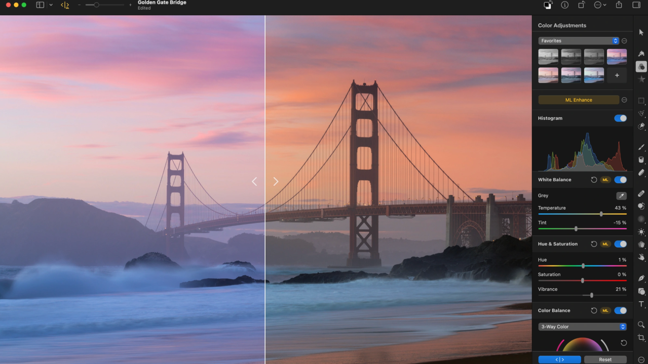Edit photos with advanced tools