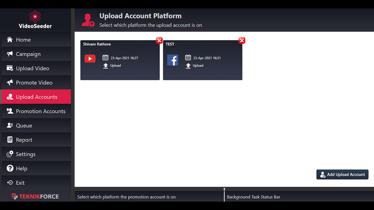 Videoseeder - Auto upload & auto share your video on multiple platforms