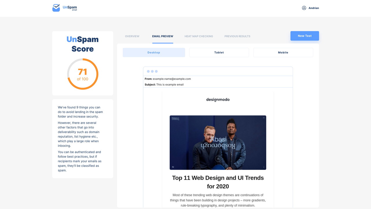 Unspam.email