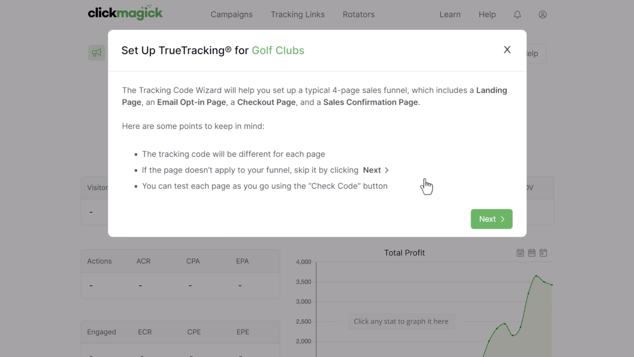 Set up tracking for entire funnels