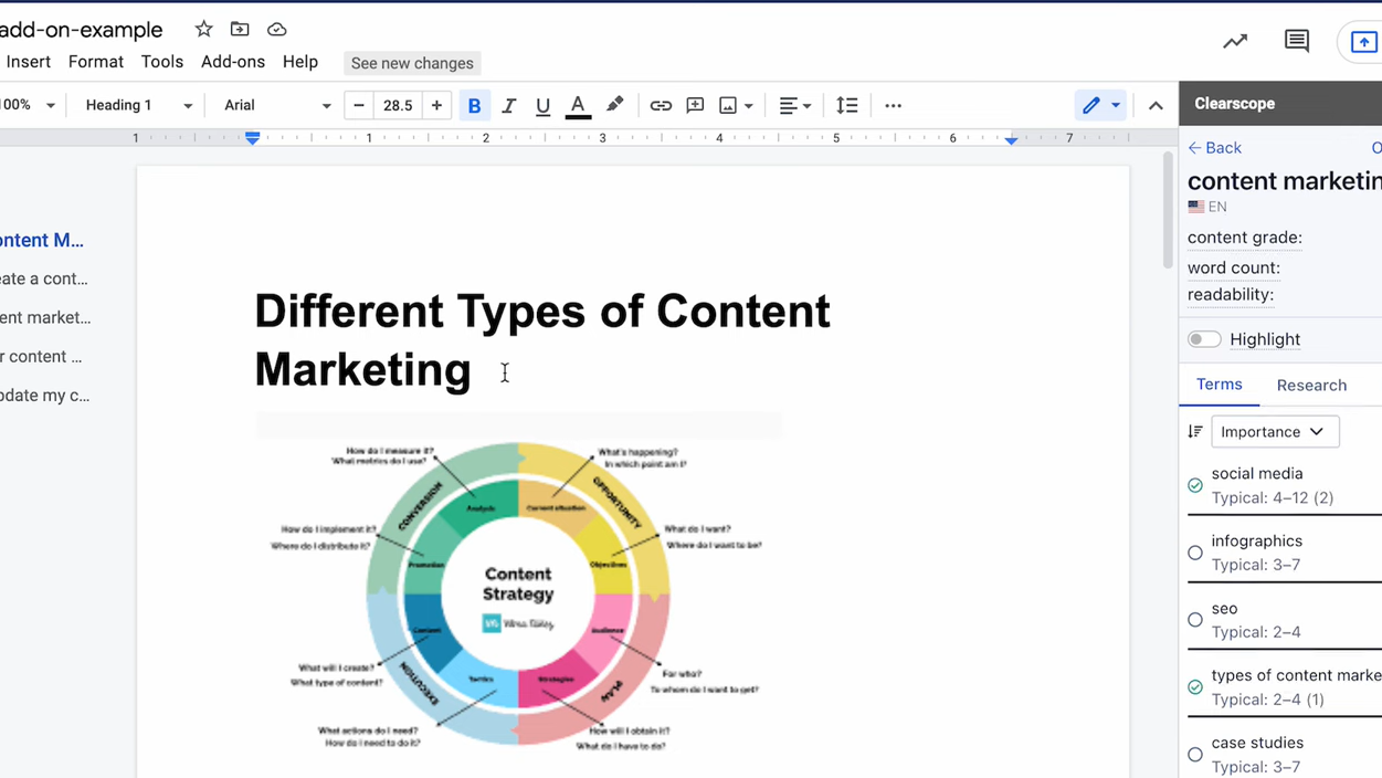 Integrate with Google Docs