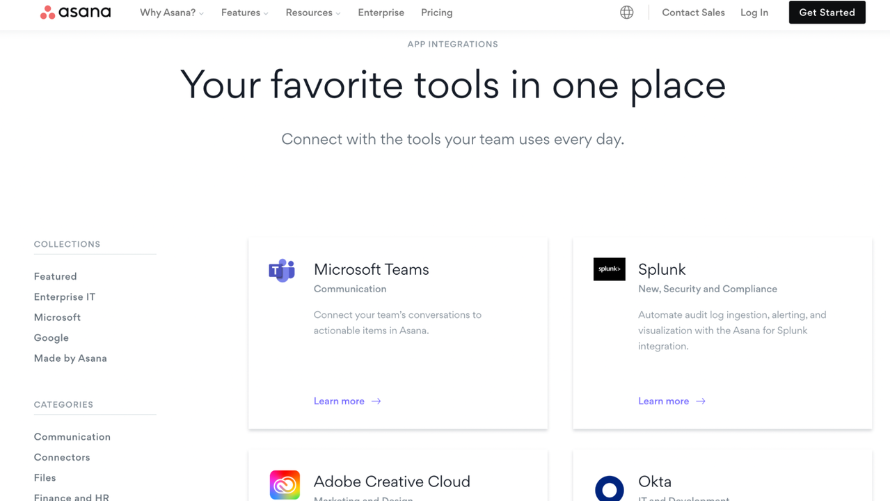Asana’s integrations