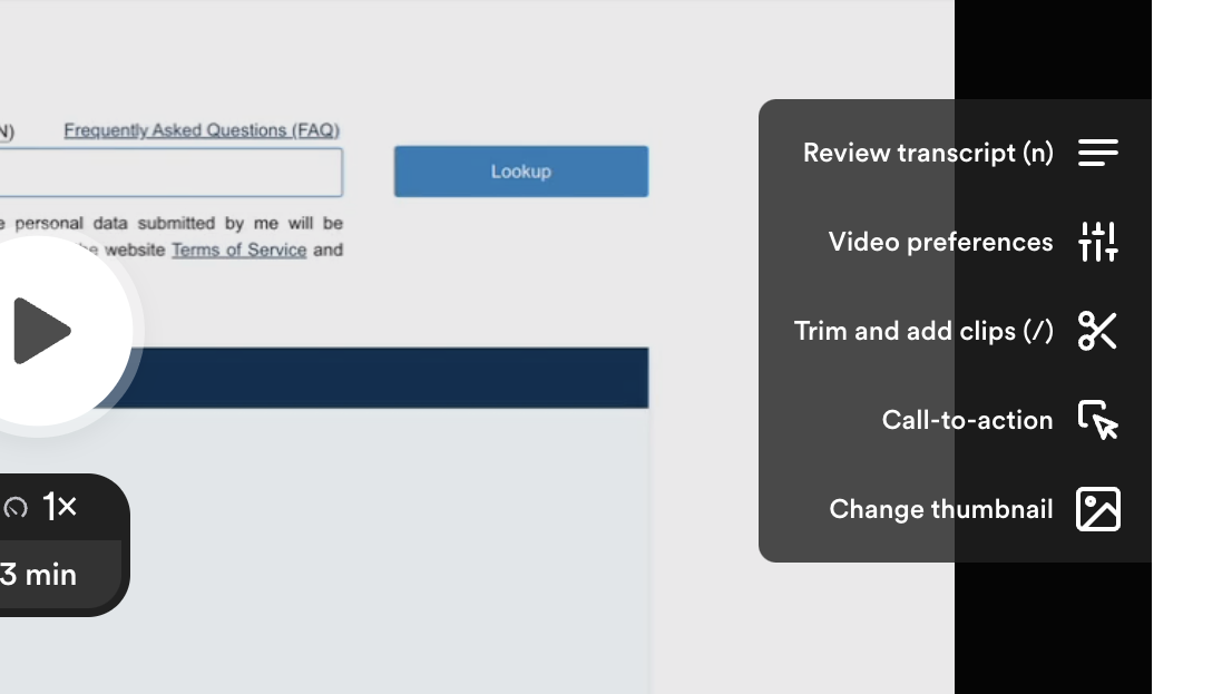 Edit your loom video