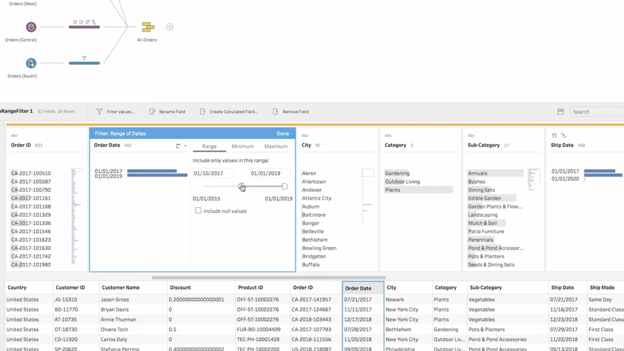 Tableau prep builder