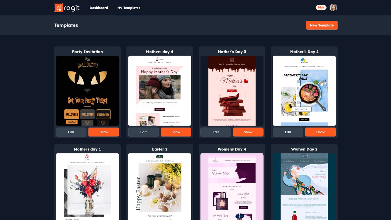 Dragit | Professional Drag & Drop Email Editor