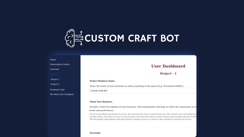 Custom Craft Bot