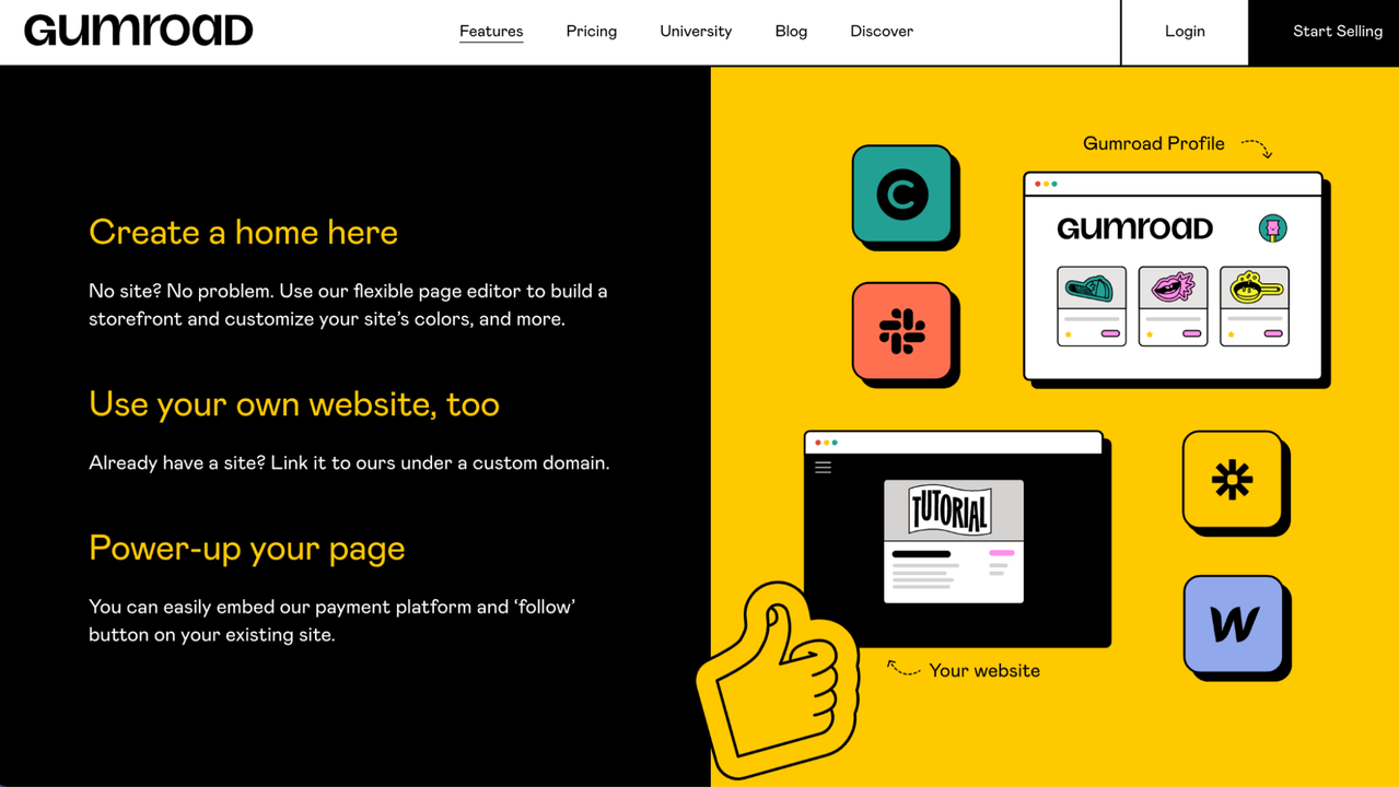 Easily create a store on Gumroad