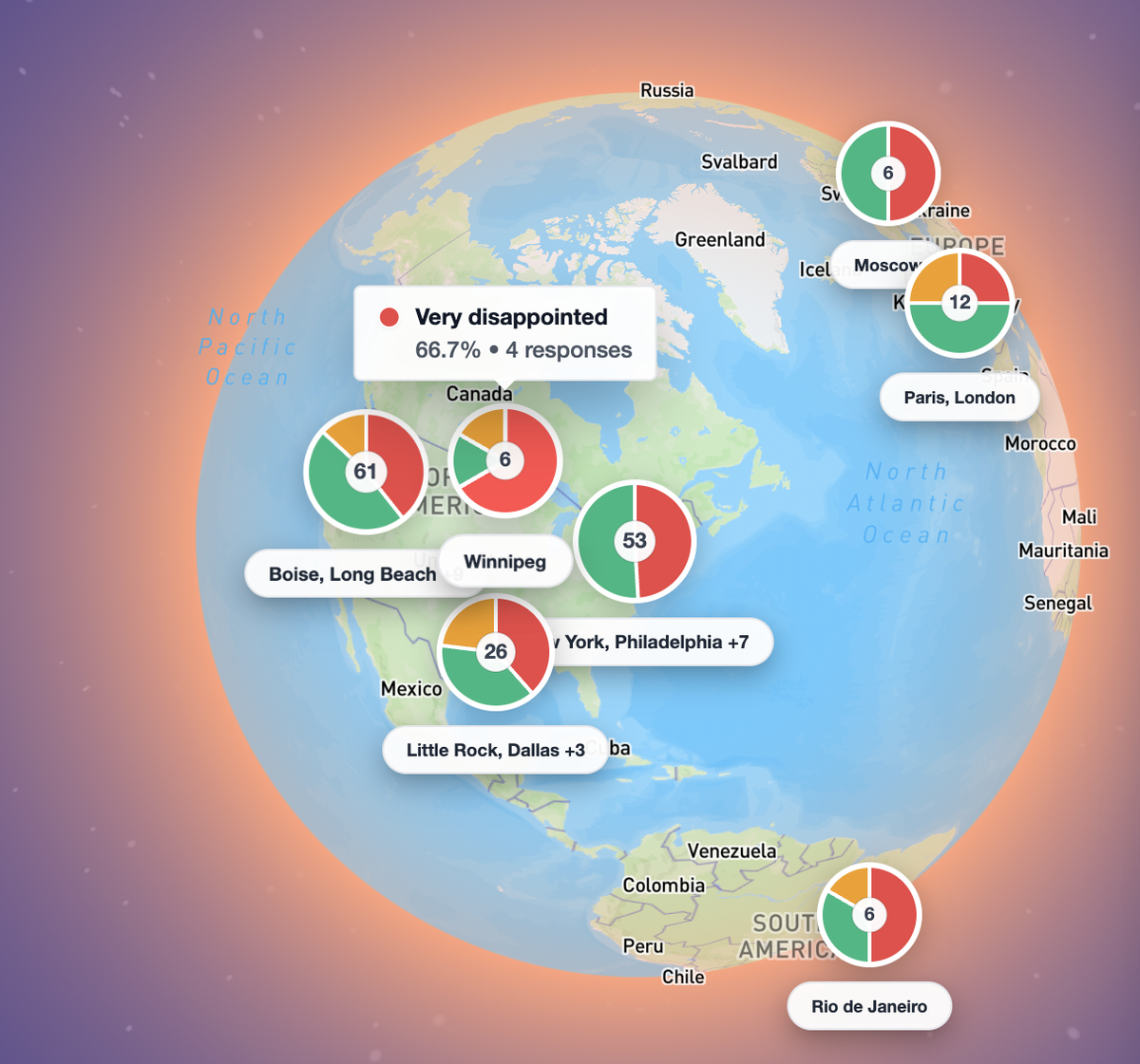 Geo analytics of survey responses