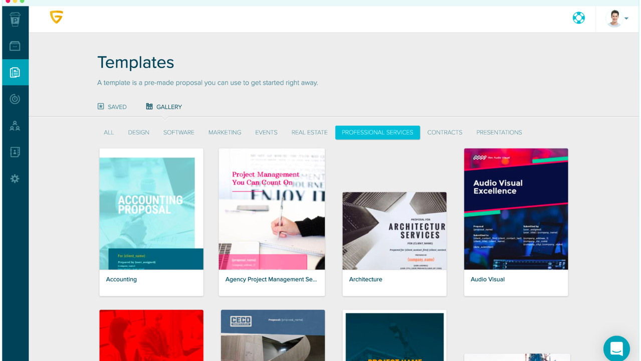 Get proposal templates from Proposify