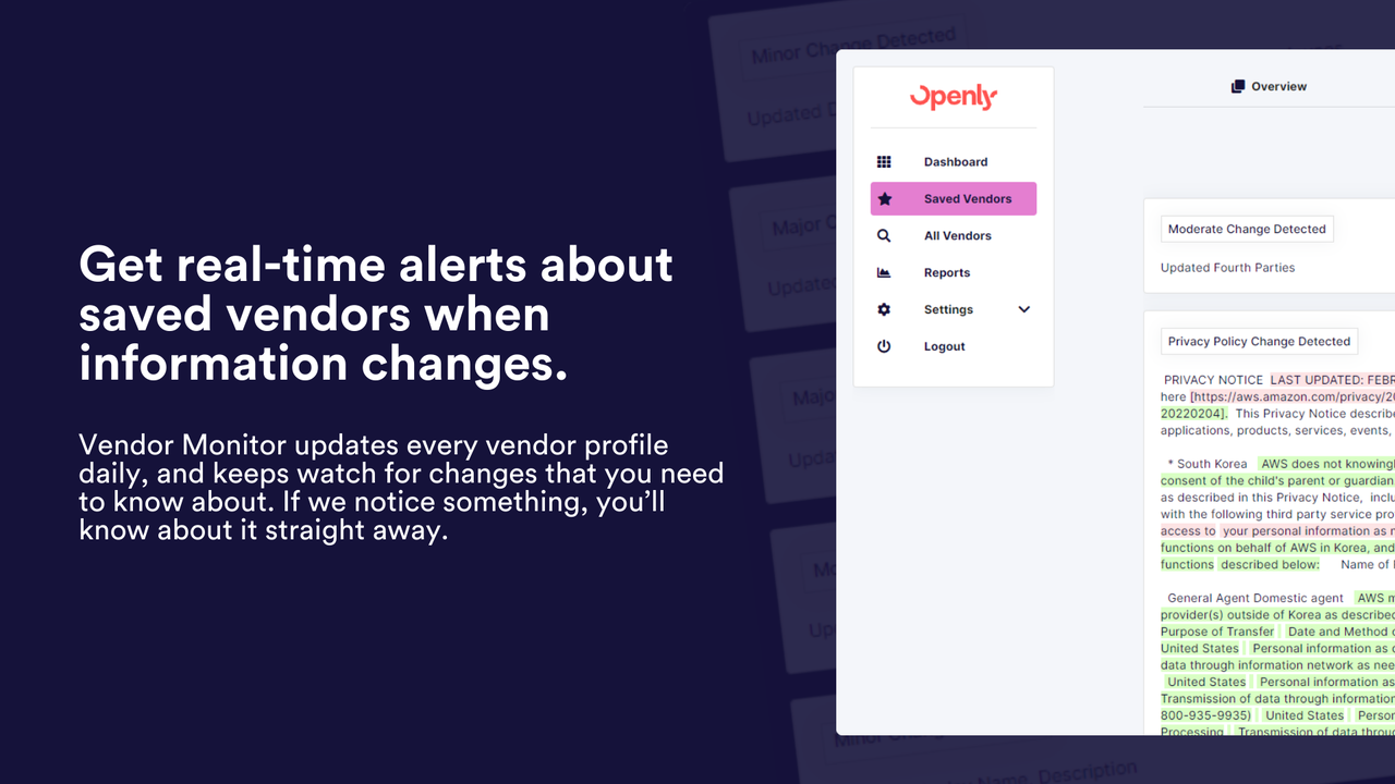 Openly Vendor Monitor