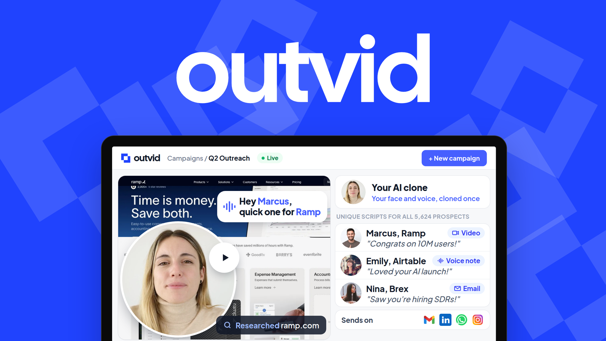 Outvid - AI personalized video outreach