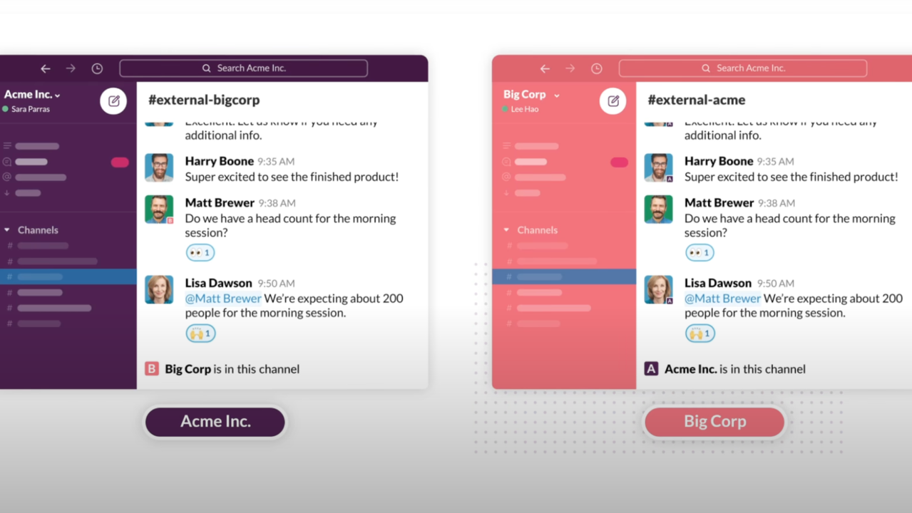 Shared-channels on Slack