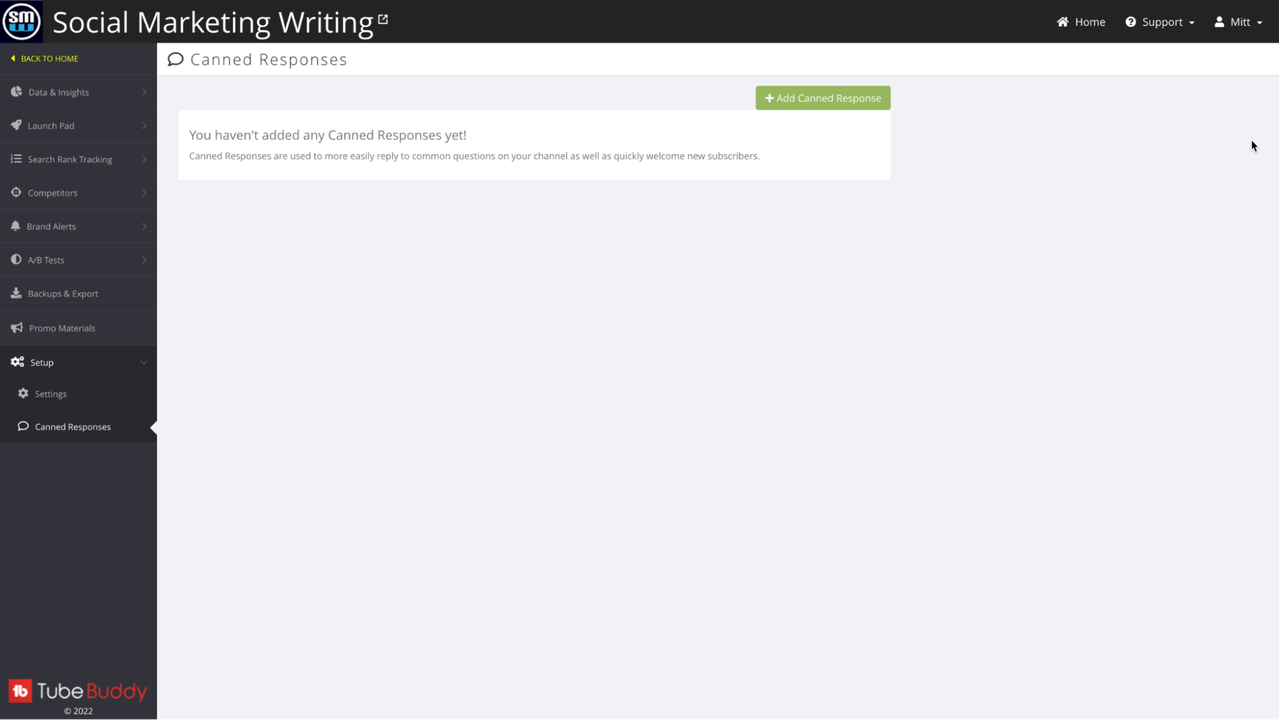 Add canned responses to common questions