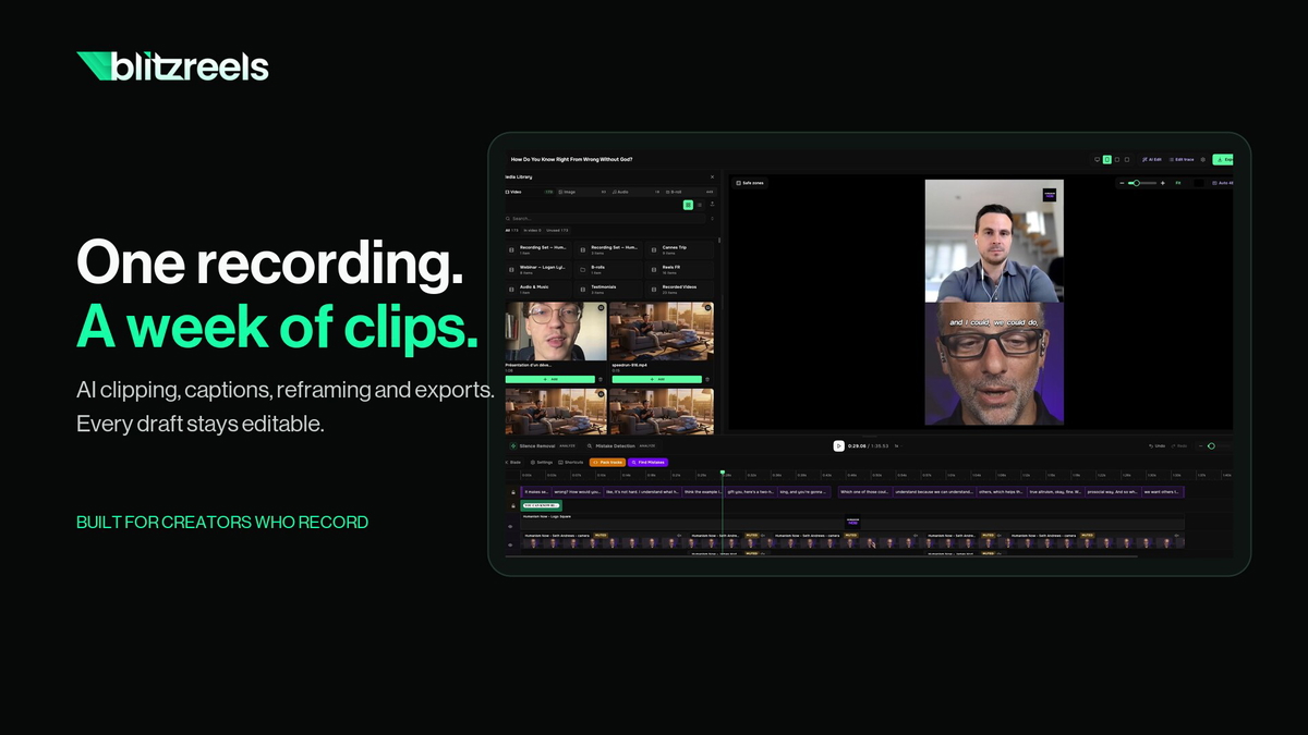 Reframe every clip for vertical feeds