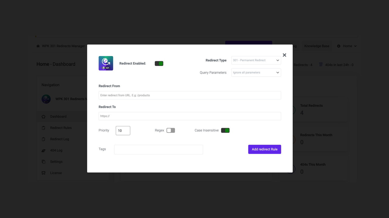 301 Redirects Manager
