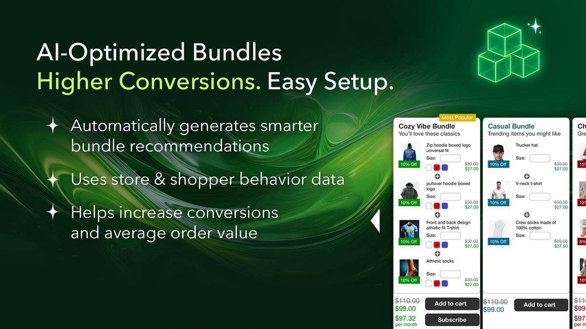 Give shoppers more ways to discover complementary products and increase AOV.
