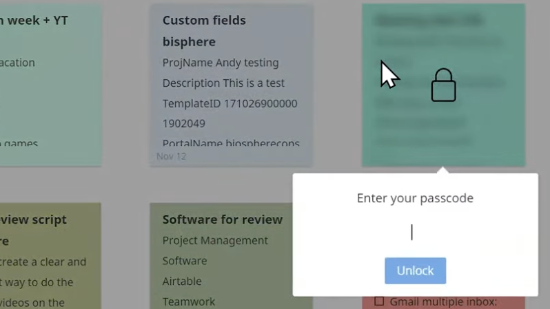 Password-protect your notes with Zoho Notebook