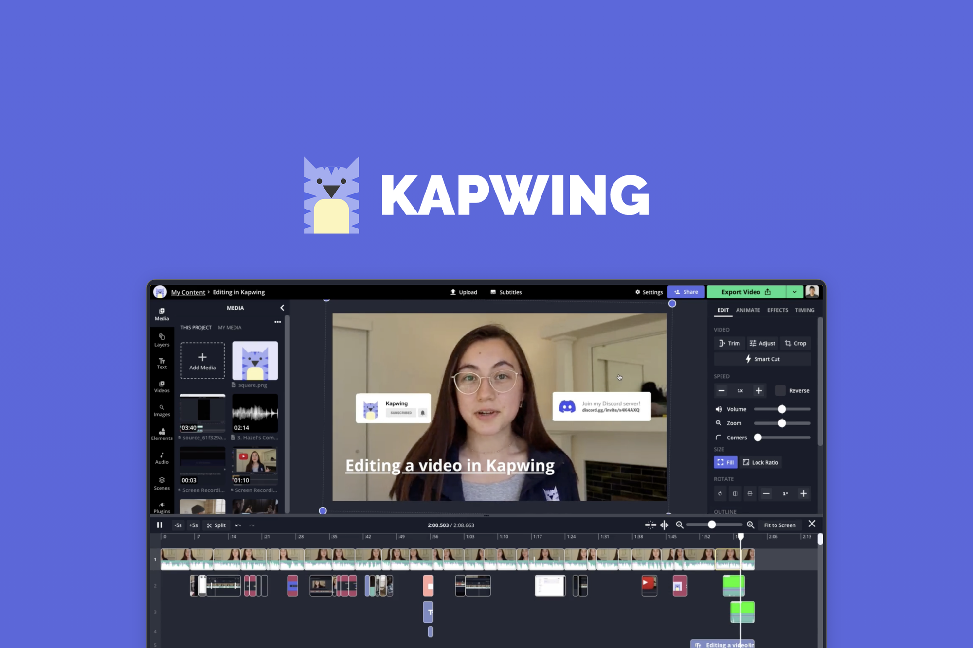 Kapwing Create stunning visuals AppSumo