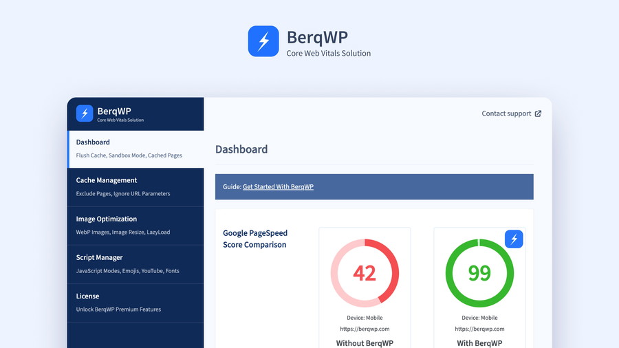 BerqWP - Speed Optimization on Autopilot