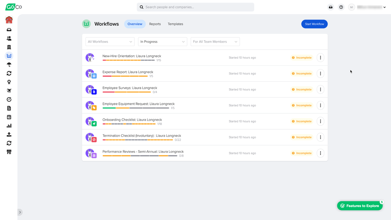 Create workflows to improve productivity