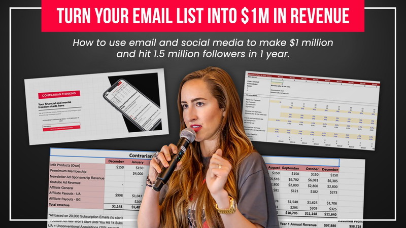 Turning Email Into $1Mil: How to Grow From 0 To $1Mil & 1.5Mil Followers