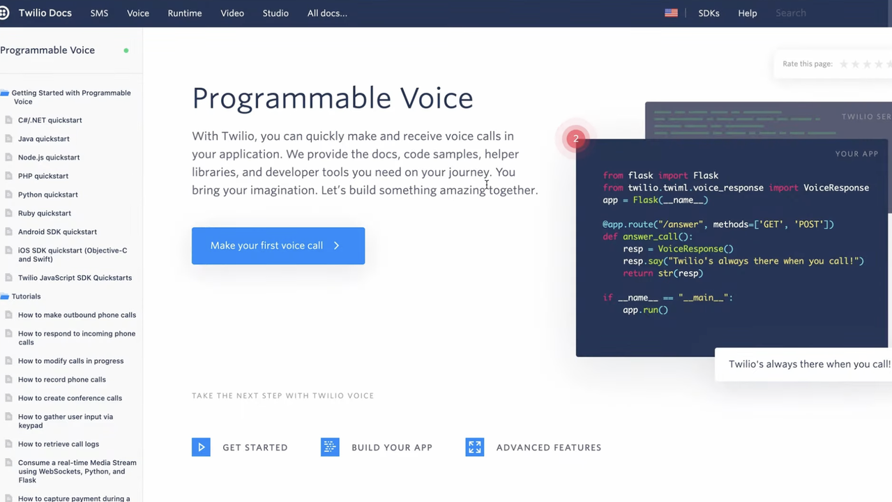 Program vocals with Twilio