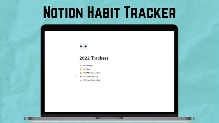 Notion habit tracker template + budget tracker template
