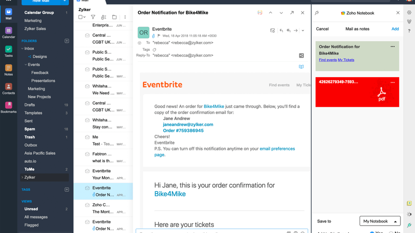 Zoho Email Inbox Zoho Mail - Host your business email securely | AppSumo