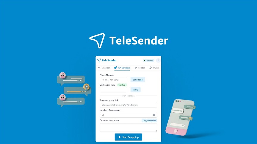 Telesender - Telegram Marketing Companion