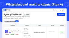 Remove all "Powered by Spokk" branding + access the Agency dashboard. thumbnail