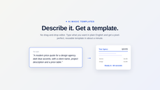 AI Magic Templates: describe a document, get a template in 60 seconds thumbnail
