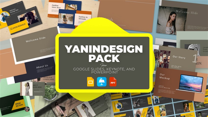 Yanindesign Pack for Google Slides, Keynote & Powerpoint