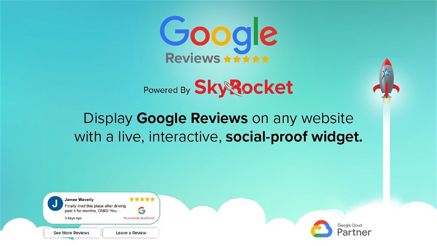 SkyRocket Reviews Website Widget