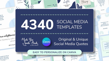 4340 Original & Unique Social Media Quotes Templates