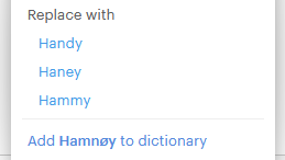 Add terms to dictionary