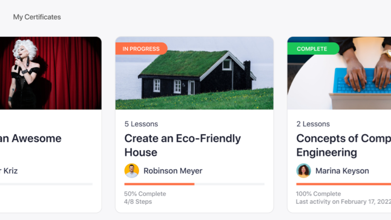 Create professional online course schools