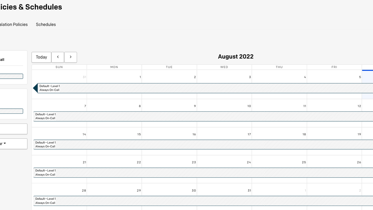 Set shifts in PagerDuty