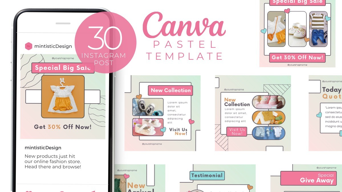 AppSumo Deal for Pastel Canva Instagram Post Template