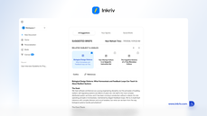 Inkriv Writing Briefs suggesting personalized topics, angles, and outlines for long-form content thumbnail