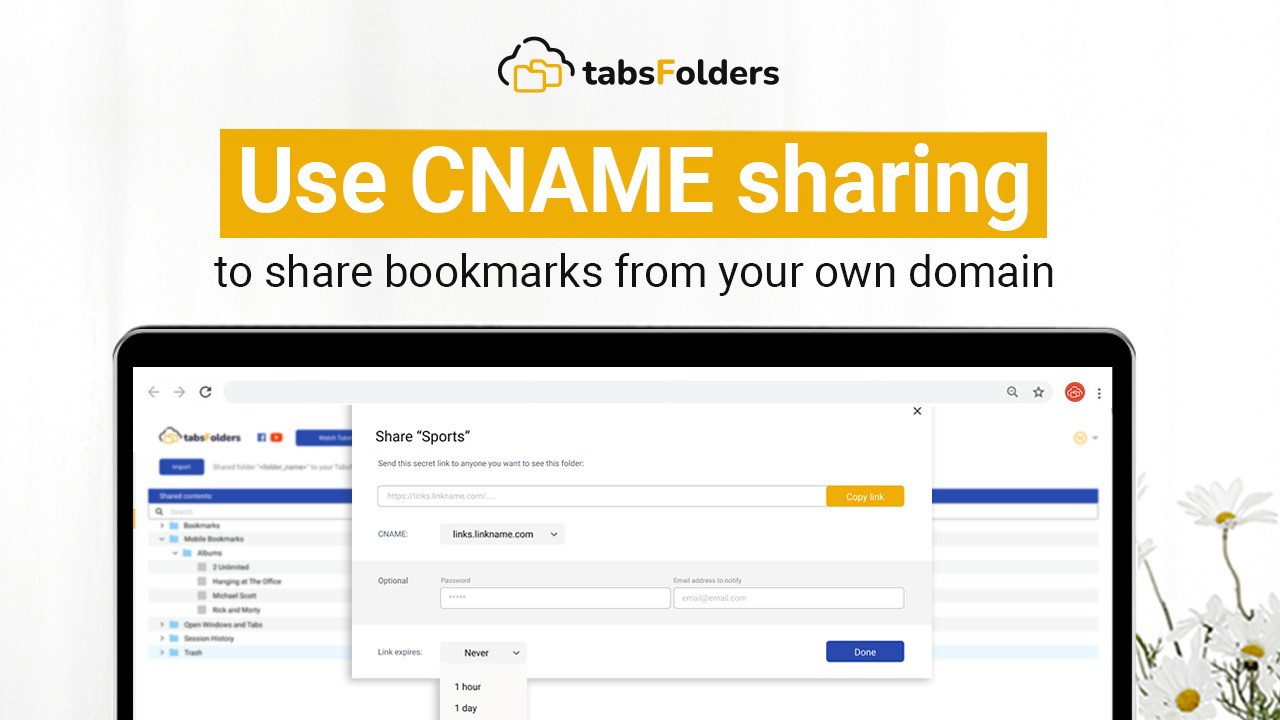 tabsFolders Tab & Bookmark Manager
