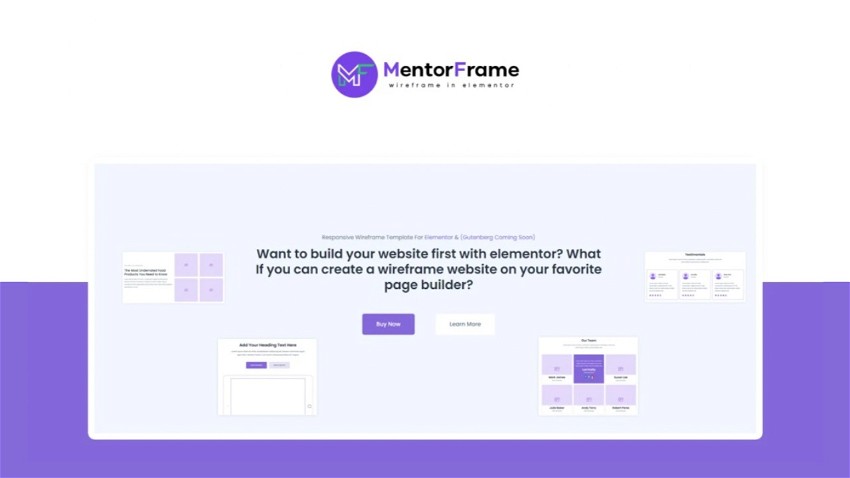 MentorFrame - Wireframe Templates For Elementor
