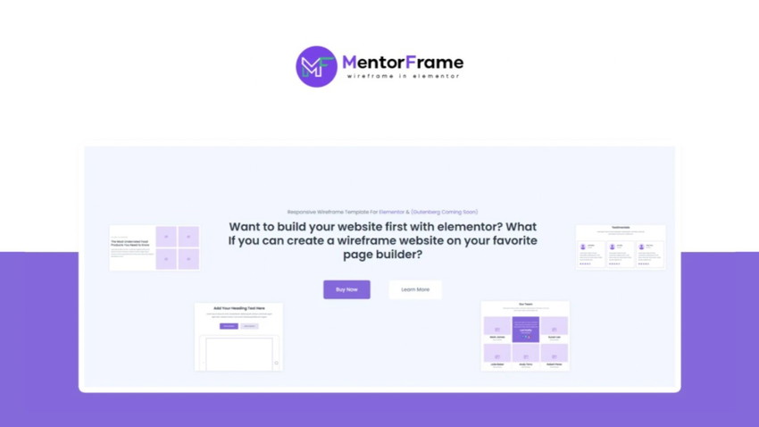 MentorFrame - Wireframe Templates For Elementor