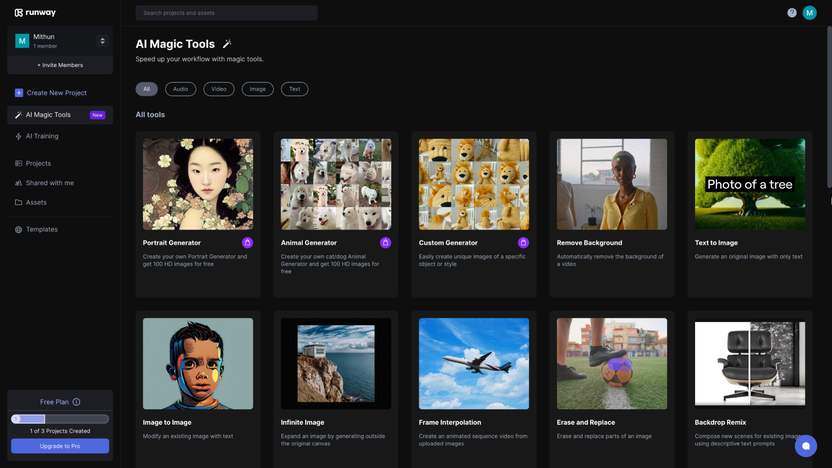 Runway ml - Generate and edit visual content | AppSumo