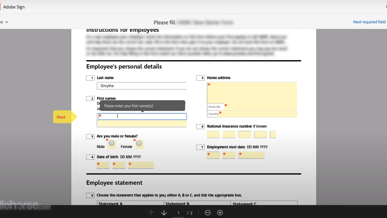Collect form information and signatures electronically