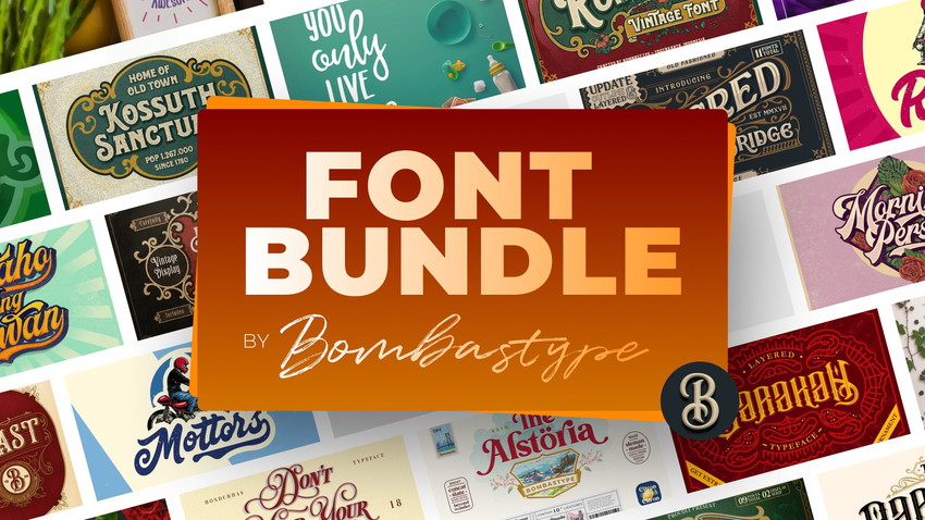 Font Bundle by Bombastype